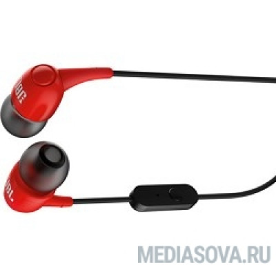  JBL T100RED красный Наушники-вкладыши