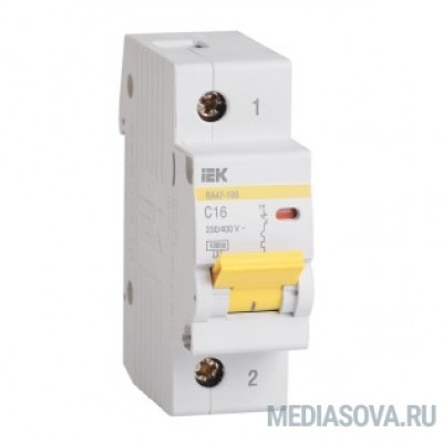  Iek MVA40-1-010-C Авт.выкл. ВА 47-100 1Р 10А 10 кА  х-ка С ИЭК
