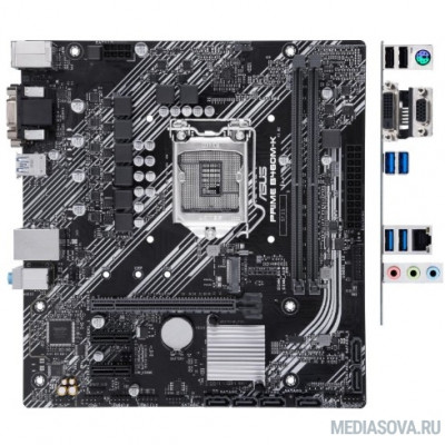 Материнская плата Материнская плата Asus PRIME B460M-K Soc-1200 Intel B460 2xDDR4 mATX AC`97 8ch(7.1) GbLAN RAID+VGA+DVI