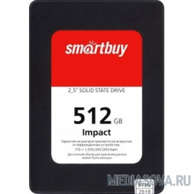  Smartbuy SSD 512Gb Impact SBSSD-512GT-PH12-25S3 SATA3.0, 7mm
