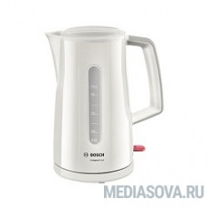 BOSCH TWK3A011 Чайник, белый, 2400Вт, 1,7 л
