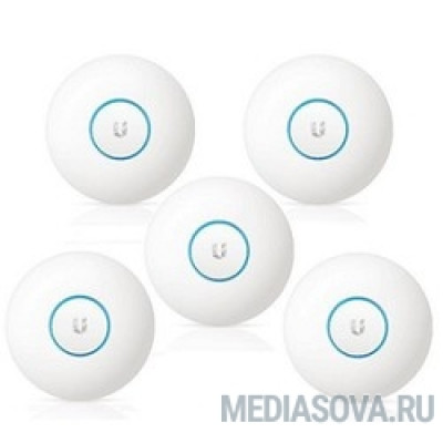  UBIQUITI UAP-AC-HD-5 5 точек доступа 2.4+5 ГГц, ac Wave2, 4х4 MU-MIMO, 802.3at, 2х 1G Ethernet