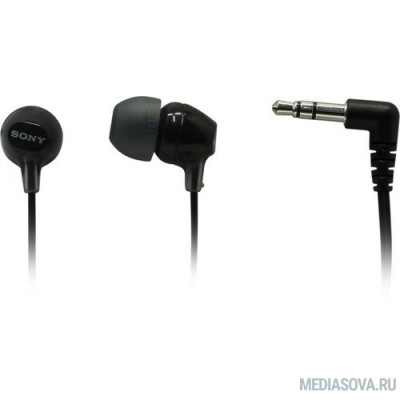  Наушники вкладыши Sony MDR-EX15LP 1.2м черный проводные (в ушной раковине)