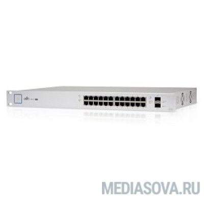  UBIQUITI US-24-250W 24 портовый коммутатор с раздачей 24 В или 48 В на всех портах, 250Вт
