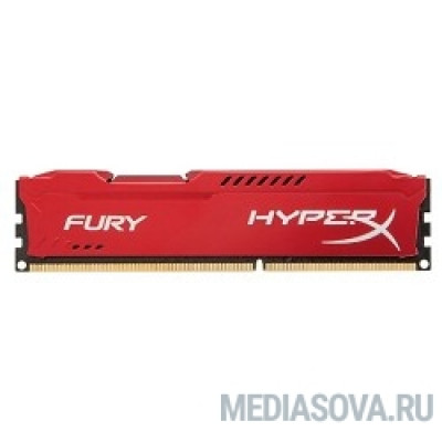 Оперативная память Kingston DDR3 DIMM 4GB (PC3-15000) 1866MHz HX318C10FR/4 HyperX Fury Red Series CL10