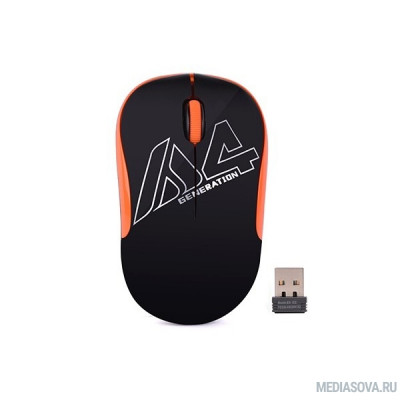  A4Tech V-Track G3-300N black/orange optical (1000dpi) cordless USB [1146011]