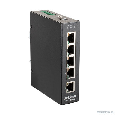  D-Link DIS-100E-5W/A1A Промышленный неуправляемый коммутатор с 5 портами 10/100Base-TX, функцией энергосбережения и поддержкой QoS