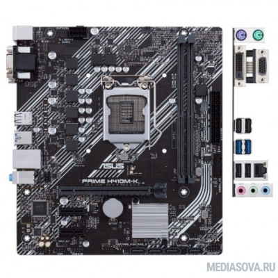 Материнская плата Материнская плата Asus PRIME H410M-K Soc-1200 Intel H410 2xDDR4 mATX AC`97 8ch(7.1) GbLAN+VGA+DVI