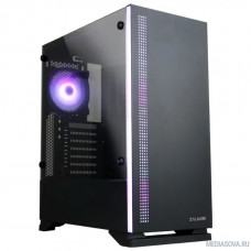 Корпус ZALMAN S5 Black, без БП, боковое окно (закаленное стекло), черный,  ATX