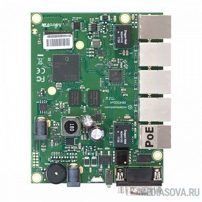  MikroTik RB450Gx4 Плата для роутеров, 716 МГц (4 ядра), 5х 1G RJ45, microSD, RS232