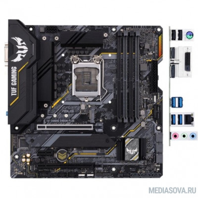 Материнская плата Материнская плата Asus TUF GAMING B460M-PLUS Soc-1200 Intel B460 4xDDR4 mATX AC`97 8ch(7.1) GbLAN RAID+DVI+HDMI+DP