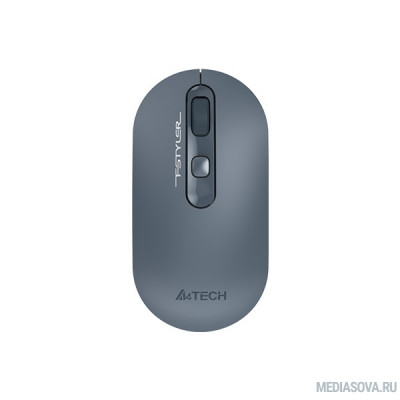  Мышь A4 Fstyler FG20 пепельный/синий оптическая (2000dpi) беспроводная USB для ноутбука (4but) 1379897