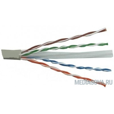  Exegate EX186134RUS Кабель UTP 4 пары кат.6 Exegate CCA, 23AWG, 305м pullbox, серый