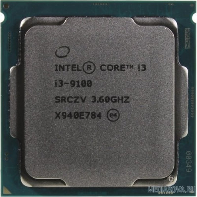  Процессор CPU Intel Core i3-9100 Coffee Lake BOX 3.60Ггц, 6МБ, Socket 1151v2