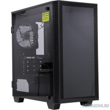 GameMax MFG [H608 Mini Abyss] без БП (Черный, Midi Tower, ATX, зак. стекло, 3*RGB вентилятора)