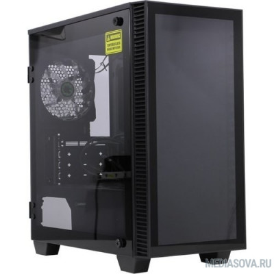  GameMax MFG [H608 Mini Abyss] без БП (Черный, Midi Tower, ATX, зак. стекло, 3*RGB вентилятора)