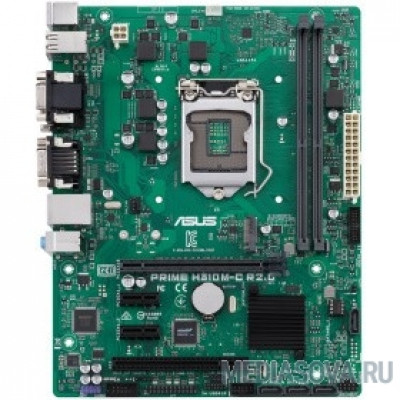 Материнская плата ASUS PRIME H310M-C R2.0/CSM RTL socket LGA1151, Intel H310, 1 слот 16x PCI-E,1x DVI-D, 1x VGA монитор, 2x DDR4 