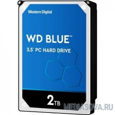 Жесткий диск 2TB WD Blue (WD20EZAZ) Serial ATA III, 5400 rpm, 254Mb buffer