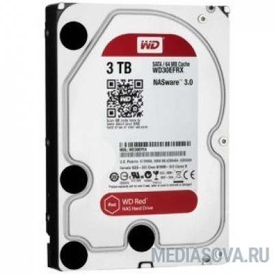 Жесткий диск 3TB WD Red (WD30EFAX) Serial ATA III, 5400- rpm, 256Mb, 3.5