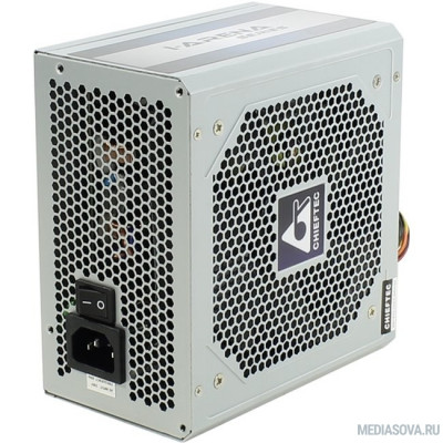 Блок питания Chieftec 500W OEM (GPC-500S) ATX 2.3, 80 PLUS, 80% эфф, Active PFC, 120mm fan