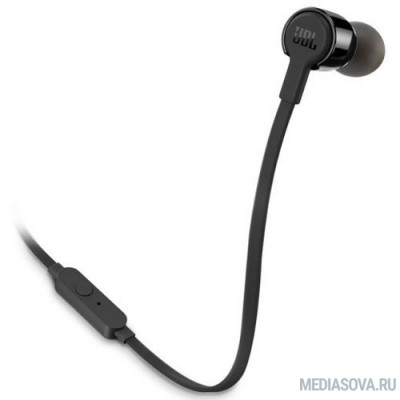  Наушники JBL Гарнитура T210, 16 Ом, 98 dB, черный [JBLT210BLK]