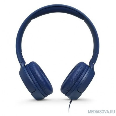  Наушники JBL Наушники накладные Т500, 32 Ом, синий [JBLT500BLU]