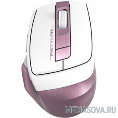  A-4Tech Мышь Fstyler FG35 pink/white optical (2000dpi) cordless USB (6but) [1192151]