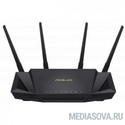  ASUS RT-AX58U Роутер беспроводной Asus RT-AX58U AX3000 10/100/1000BASE-TX черный