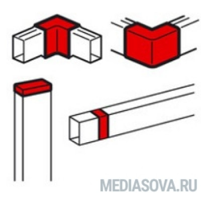  Legrand 638198 Торцевая заглушка/внутренний или внешний угол/накладка на стык - для мини-каналов Metra - 60x40