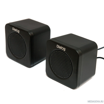  Dialog Colibri AC-01UP BLACK акустические колонки 2.0, 1W RMS, черные, питание от USB
