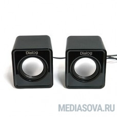 Dialog Colibri AC-02UP BLACK акустические колонки 2.0, 5W RMS, питание от USB