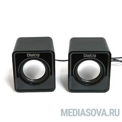  Dialog Colibri AC-02UP BLACK акустические колонки 2.0, 5W RMS, питание от USB