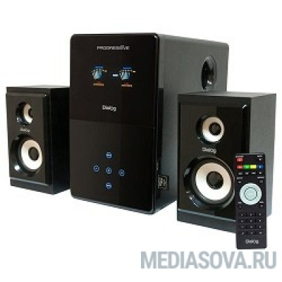  Dialog Progressive AP-220 BLACK 2.1, 30W+2*12W RMS, USB+SD reader