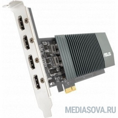 Видеокарта ASUS GT710-4H-SL-2GD5 RTL GeForce GT 710 2048Mb 64bit GDDR5 954/5012/HDMIx4/HDCP