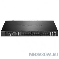 D-Link DXS-3400-24SC/A1ASI PROJ Управляемый стекируемый коммутатор уровня 2+ с 20 портами 10G SFP+ и 4 комбо-портами 10GBase-T/SFP+