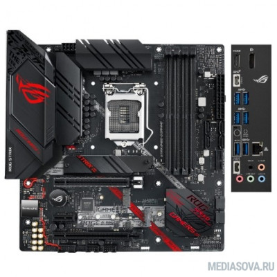 Материнская плата Материнская плата Asus ROG STRIX B460-G GAMING Soc-1200 Intel B460 4xDDR4 mATX AC`97 8ch(7.1) GbLAN RAID+HDMI+DP