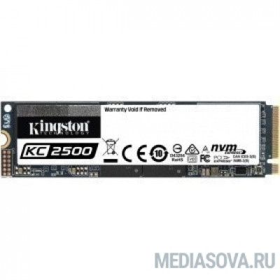  Kingston 2000GB KC2500 M.2 2280 NVMe R/W 3500/2900MB/s IOPs 375 000/300 000, 1200TBW