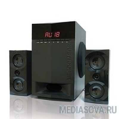  Dialog Progressive AP-230 BLACK акустические колонки 2.1, 35W+2*15W RMS, Bluetooth, USB+SD reader
