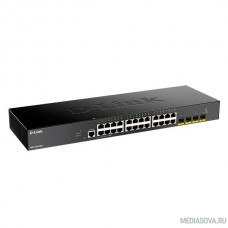 D-Link DGS-1250-28X/A1A  Настраиваемый коммутатор 2 уровня c 24 портами 10/100/1000Base-T и 4 портами 10GBase-X SFP+