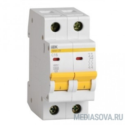  Iek MVA20-2-050-D Авт. выкл.ВА47-29 2Р 50А 4,5кА х-ка D ИЭК