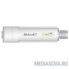UBIQUITI BulletM2-HP Ультракомпактная точка доступа Wi-Fi, AirMax, Рабочая частота 2.4ГГц, Выходная мощность 30 дБм