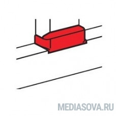 Legrand 010735 Отвод плоский на кабель-канал шириной 80 мм - для односекционных кабель-каналов DLP 35х80/105, 50х80/150 - белый