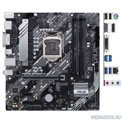 Материнская плата Материнская плата Asus PRIME B460M-A Soc-1200 Intel B460 4xDDR4 mATX AC`97 8ch(7.1) GbLAN RAID+DVI+HDMI+DP
