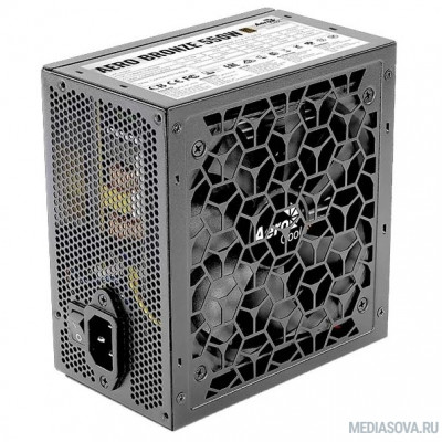 Блок питания БП Aerocool AERO BRONZE 550W <80+ Bronze, КПД>90%, ATX v2.4, A.PFC, Fan 12cm, Japanese Capacitors>