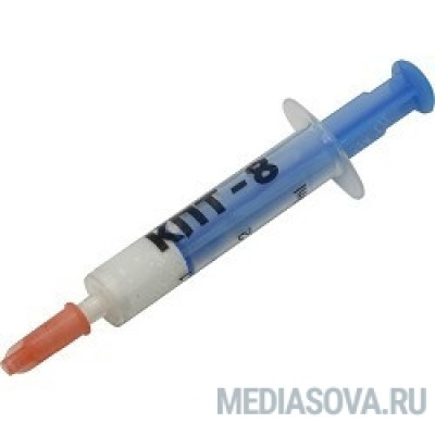  Термопаста КПТ-8 кремнийорганическая на основе оксида цинка, 3 г, шприц