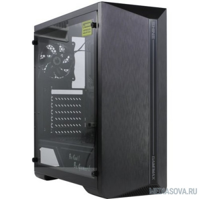  GameMax SHINE MFG.G517 Корпус (ATX, Черн., Зак. стек.,USB3.0, 1*120mm Rainbow вент+контрол..,без БП)