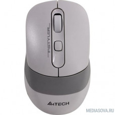 A-4Tech Мышь Fstyler FG10S Белый/серый оптическая (2000dpi) беспроводная USB 