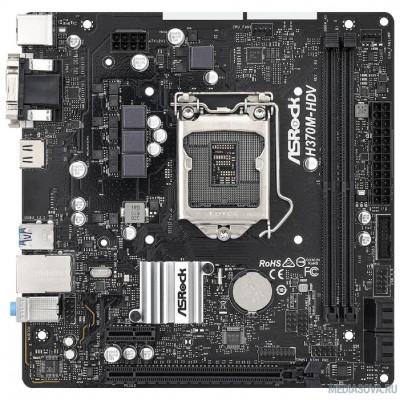 Материнская плата Материнская плата H370 S1151 MATX H370M-HDV ASROCK