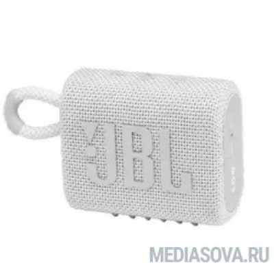  Колонка порт. JBL GO 3 белый 4.2W 1.0 BT (JBLGO3WHT)