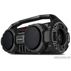SVEN PS-415, черный, акустическая система (2.0, мощность 2x6 Вт (RMS), Bluetooth, FM, USB, microSD, LED-дисплей, встроенный аккумулятор)
